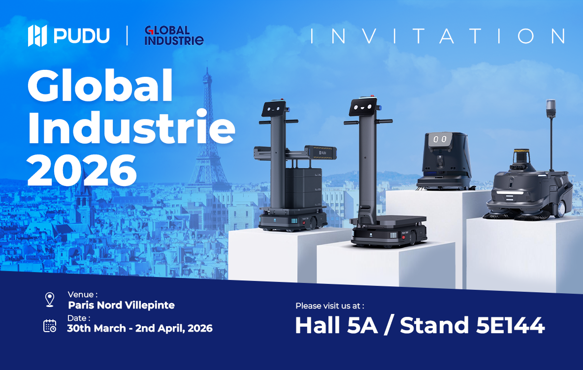Pudu Robotics at Global Industrie 2026 — Industrial Intelligence in Action