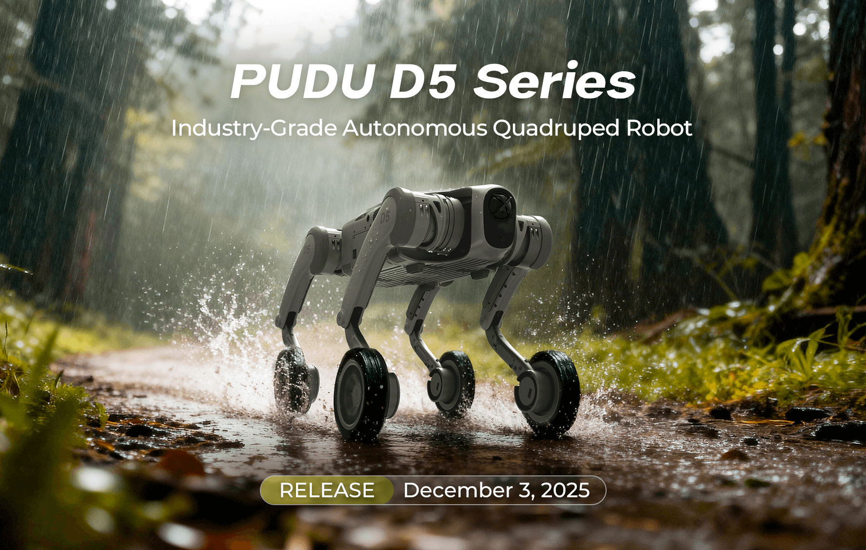Pudu Robotics presenta la serie PUDU D5: robots cuadrúpedos autónomos de calidad industrial