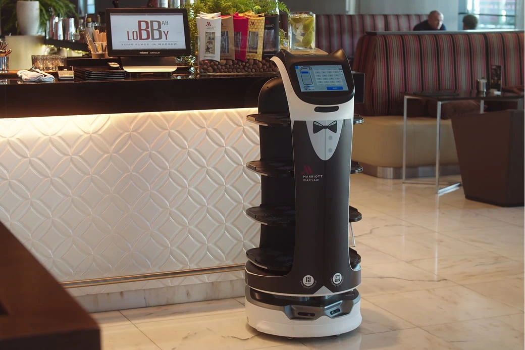 Enhancing Guest Experience: BellaBot at Marriott Warsaw Hotel